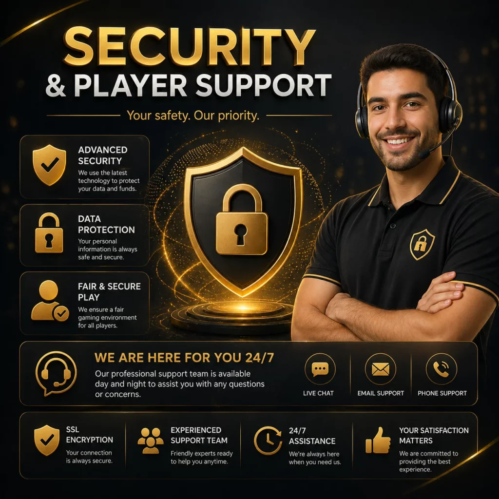 الأمن ودعم اللاعبين