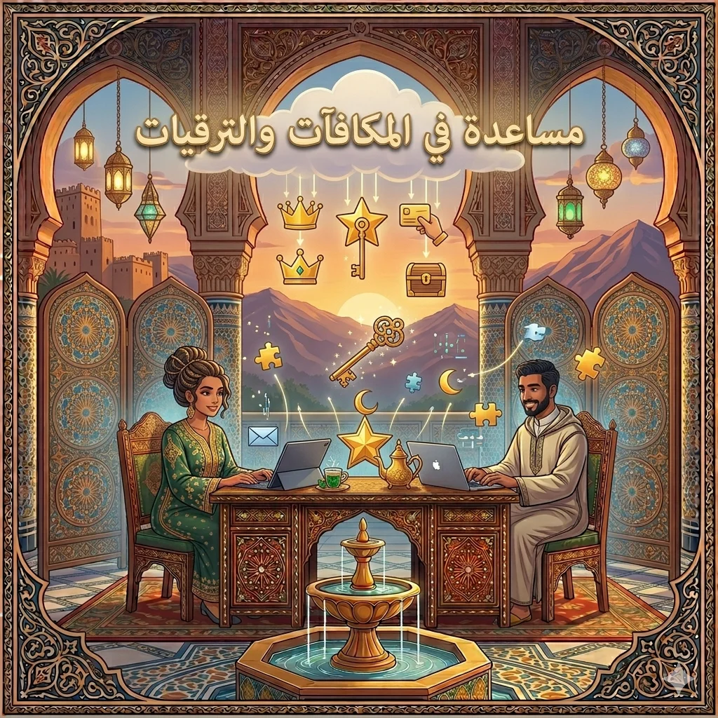 مساعدة في المكافآت والترقيات