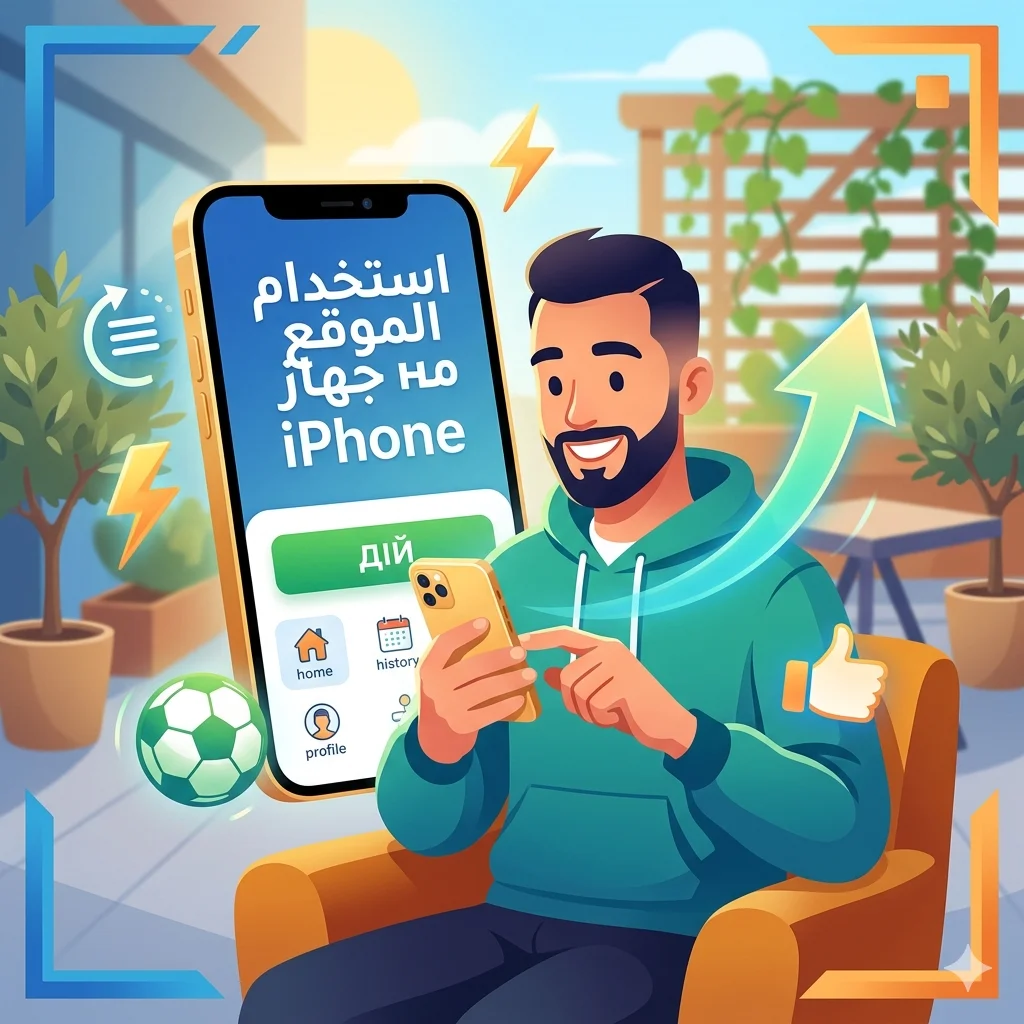 استخدام الموقع على جهاز iPhone